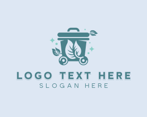 Recycling Bin - Garbage Waste Sanitation logo design