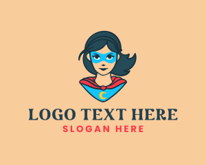 Cape - Super Woman Hero logo design