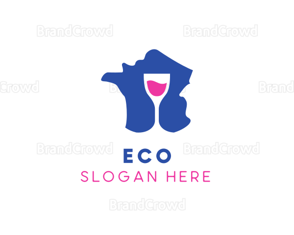 France Wine Glass Logo
