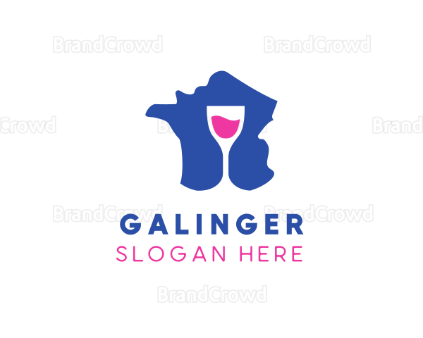 France Wine Glass Logo