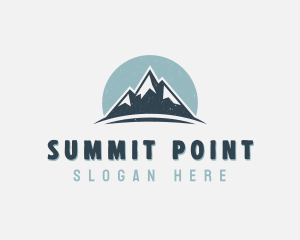 Basecamp - Rustic Mountain Peak logo design