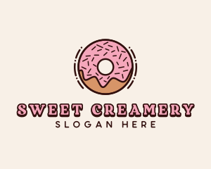 Donut Dessert Confectionery logo design