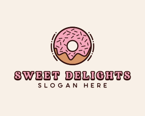 Donut Dessert Confectionery logo design