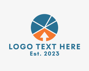 Digital Marketing - Marketing Chart Arrow logo design