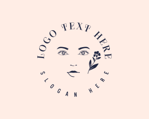 Floral Beauty Face Logo