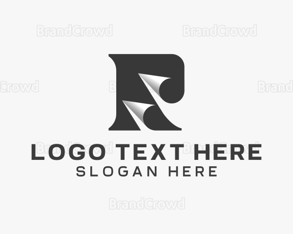 Sticker Printing Business Letter R Logo