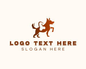 Vet - Dog Pet Veterinarian logo design