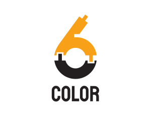 Nicotine - Gold Vape Six logo design