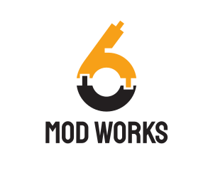 Mod - Gold Vape Six logo design
