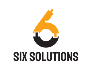 Six - Gold Vape Six logo design