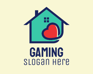 Cute Heart Housing Logo