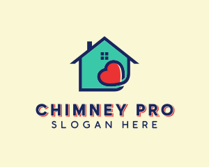 Chimney - Heart Residential Property logo design