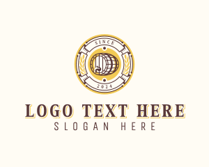 Brewery Beer Barrel Logo