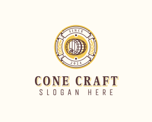 Brewery Beer Barrel logo design