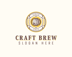 Brewery Beer Barrel logo design