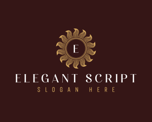 Premium Luxury Sun logo design