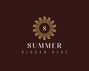 Premium Luxury Sun logo design