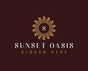 Premium Luxury Sun logo design