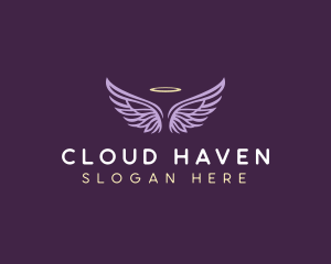 Heaven - Heaven Wings Halo logo design