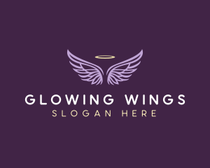 Heaven Wings Halo logo design