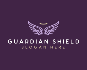 Guardian - Heaven Wings Halo logo design