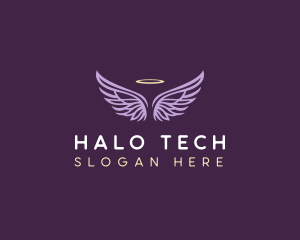 Halo - Heaven Wings Halo logo design