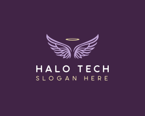 Heaven Wings Halo logo design