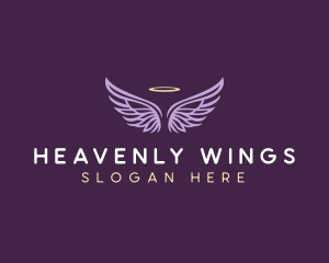Heaven Wings Halo logo design