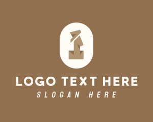 Geology - Brown Ethnic Letter I logo design