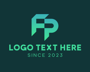 Developer - Modern Professional Letter FP Company logo design