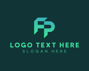 Agency - Modern Professional Letter FP Company logo design