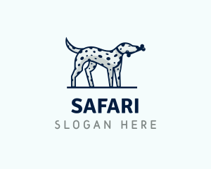 Pet Supply - Dalmatian Dog Pet Bone logo design
