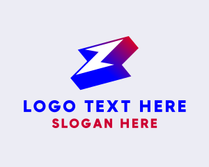 Logistic - Startup Lightning Bolt logo design