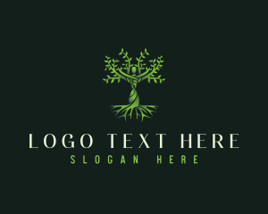 Eco Woman Tree Logo