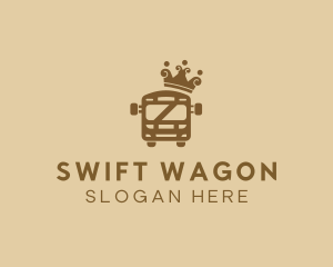 Wagon - Royal Crown Bus logo design