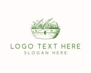 Grass Lawn Gardening Logo