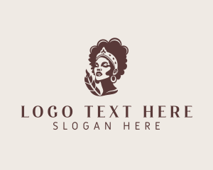 Woman Hair Styling Salon Logo