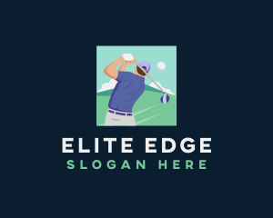 Golf Player Competition logo design