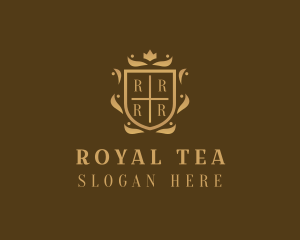 Shield Royal Wreath logo design