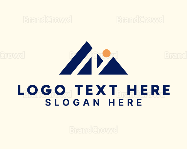 Mountain Peak Letter N Logo