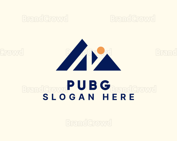 Mountain Peak Letter N Logo