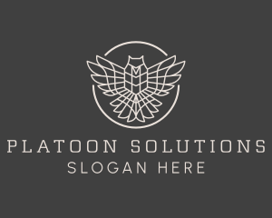 Platoon - Adventure Flying Eagle logo design