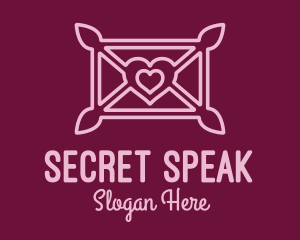 Confession - Love Letter Envelope logo design