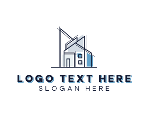 Architecture - Home Contractor Structure logo design