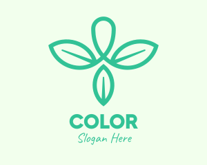 Environmental - Green Organic Leaves logo design