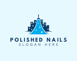 City Building Wiper Cleaning  logo design