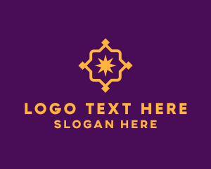 Gold - Golden Elegant Arabic Pattern logo design