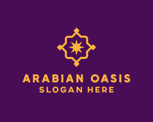 Arabian - Golden Elegant Arabic Pattern logo design