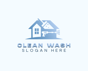 Pressure Washer Cleaning logo design