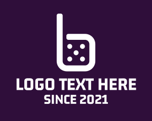 Gamble - Dice Letter B logo design